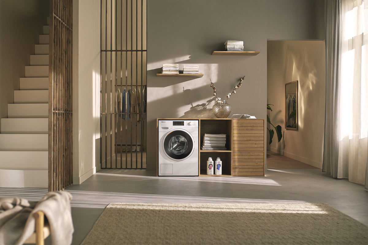 Miele WWA120 WCS Active Waschmaschine – 8 kg, 1.400 U/min, Weiß – Waschmaschine im Wohnumfeld