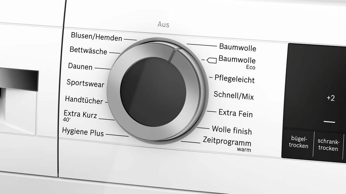 Programmwahl am Bosch WQG235D00