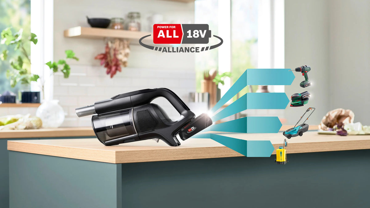 Bosch Unlimited 10 BXS1041BQC bei der Bodenreinigung
