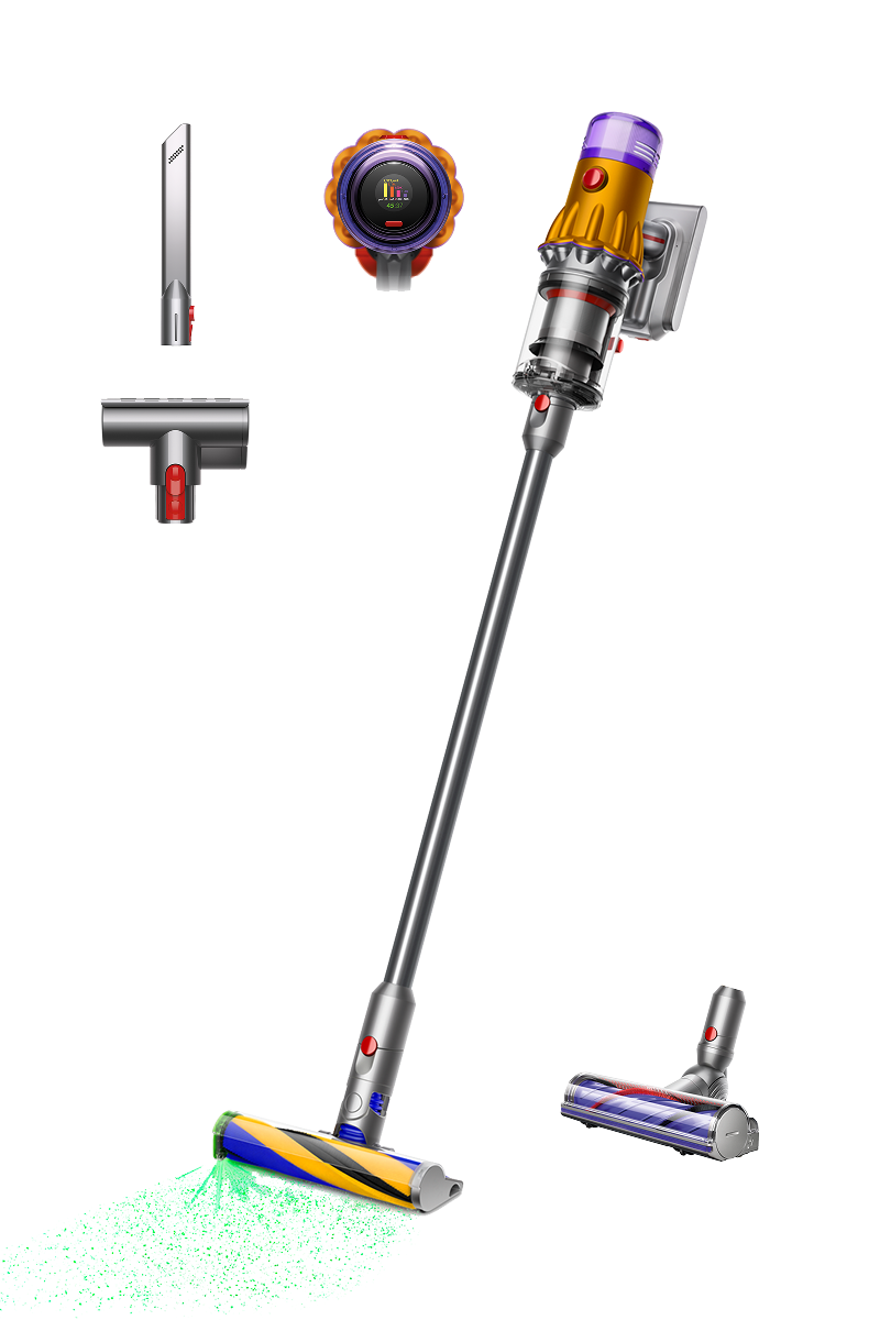 Dyson V12 Detect Slim Absolute Akku-Staubsauger mit Zubehör