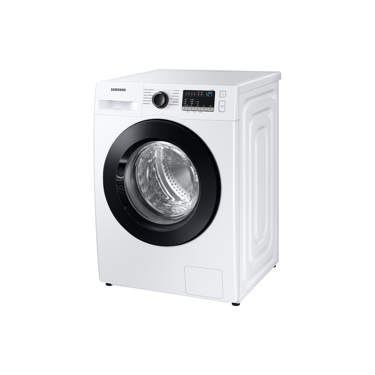 Samsung WW8ET4048CE/EG Waschmaschine in Weiß, Ansicht von rechts