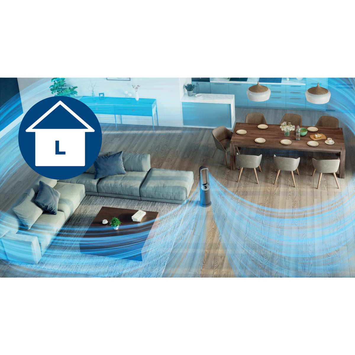 Philips Air Performer AMF870/15 – 3-in-1 Luftreiniger, Ventilator und Heizlüfter – Air Performer im Wohnraum
